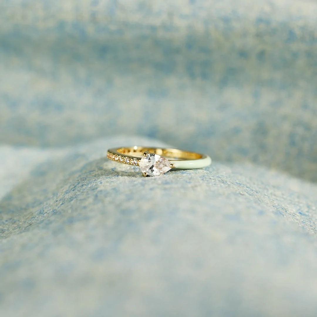 Wholesale Heart Baguette Zirconia Sterling Silver Rings